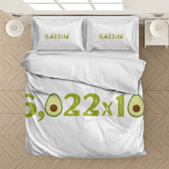 Funny Avocado Avogadro' Number Bedding Sets