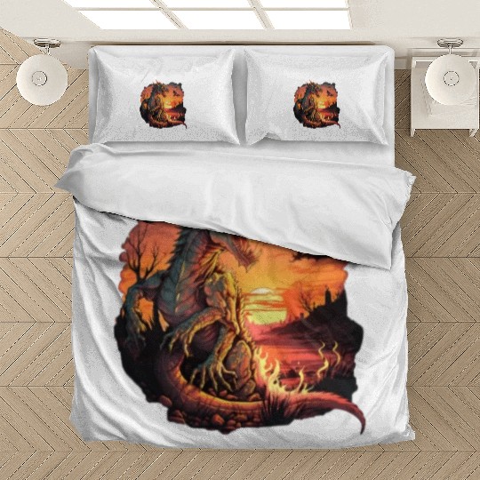 Mythical Creature Dragons Gift Men Dragon for a Bedding Sets