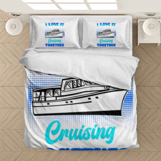Cruising together cruise ship holiday spring break Bedding Sets
