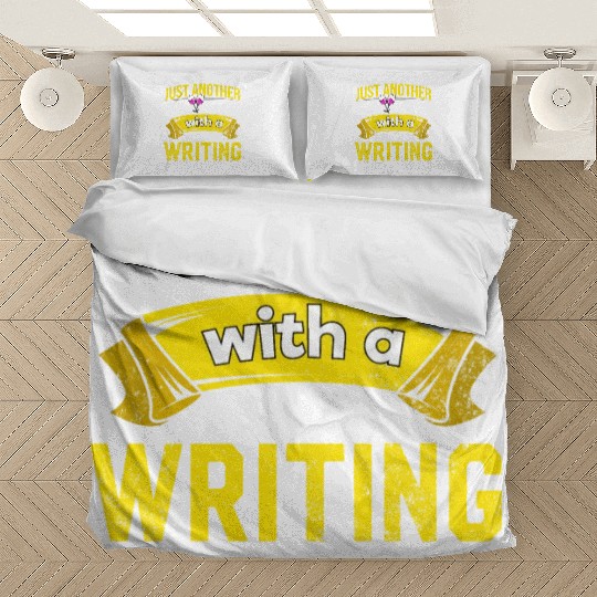 Wine Drinker with Writing Problem Wine Lover Funny Bedding Sets