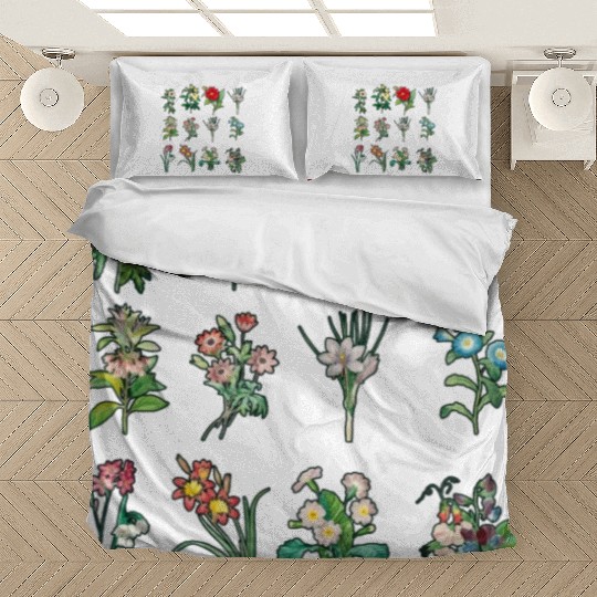 Wildflower, Flowers Plants Botany, Ladies Bedding Sets