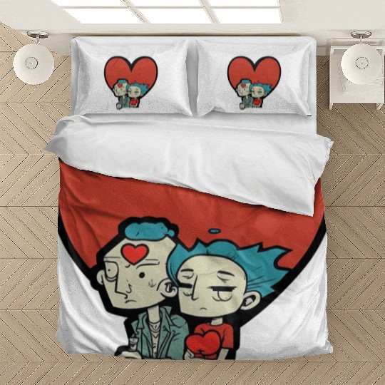 Old Couple In Valentine’s Day Bedding Sets