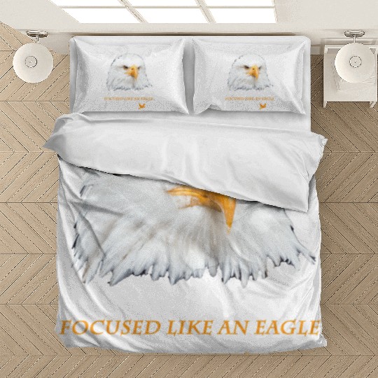 Bald Eagle Gift Idea Focussed like an Eagle Photo Bedding Sets