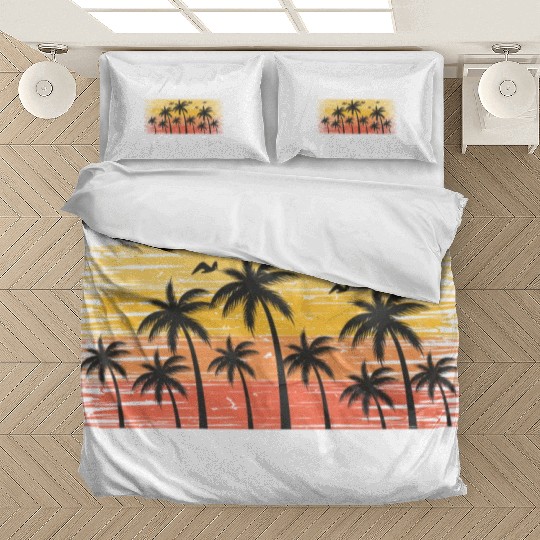 Cape Cod Massachusetts Summer Retro VIntage Bedding Sets