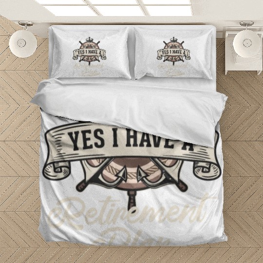Sailing Retirement Plan Retired Sailor Sailboat Bedding Sets