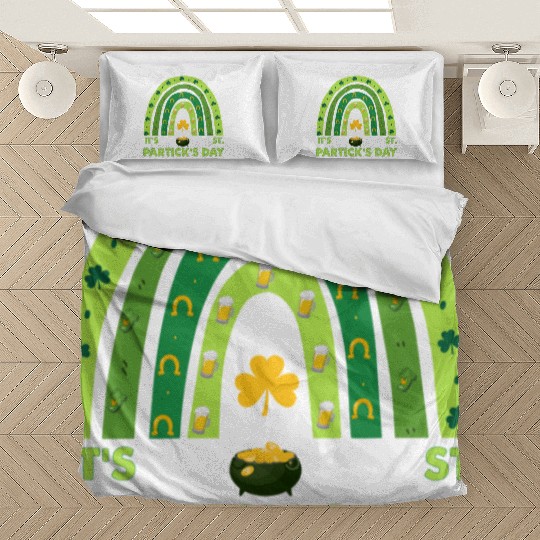 Lucky Rainbow St Patricks Day Bedding Sets