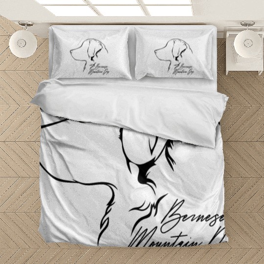 Funny Bernese Mountain Dog Profile dog mom Bedding Sets