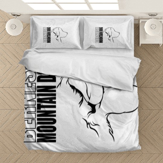 Funny Bernese Mountain Dog Profile dog mom Bedding Sets