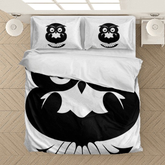 sleeping owl vector Bedding Sets