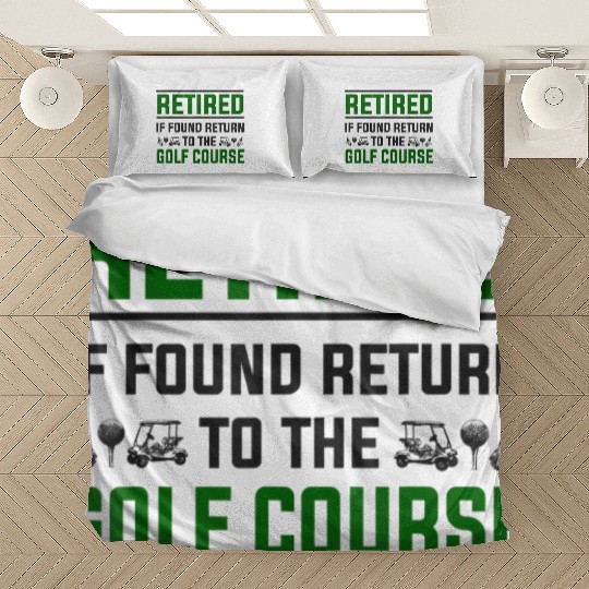 Golf Retirement Funny Golfing Retirement Bedding Sets