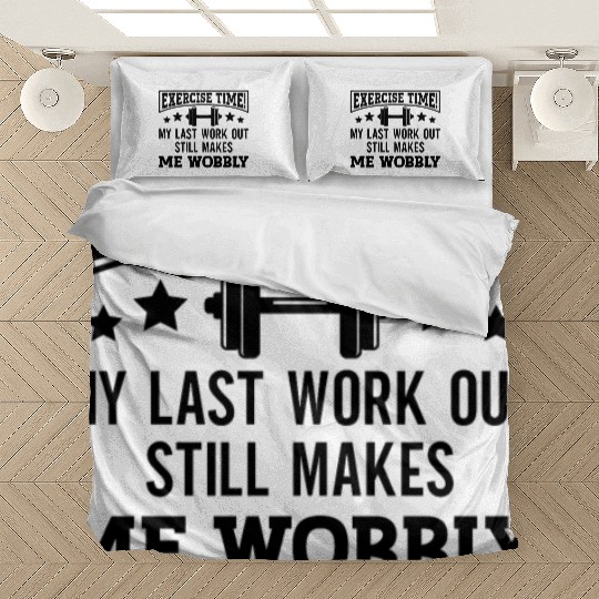 Sore muscles Workout Wobbly Gym Body Builder Bedding Sets