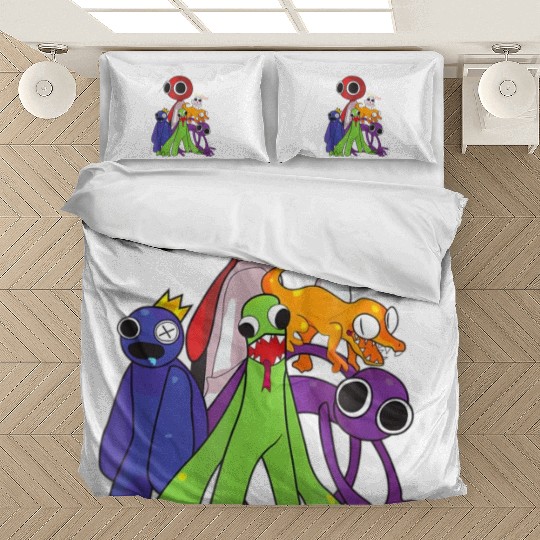Rainbow Friends blue red orange green Bedding Sets