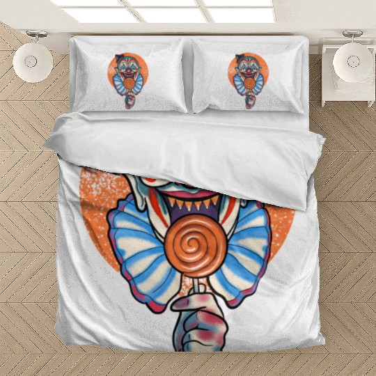 Horror Candy Corn Clown Bedding Sets