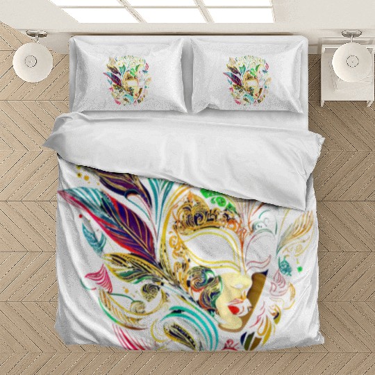 Funny Mardi Gras Carnival parade Bedding Sets