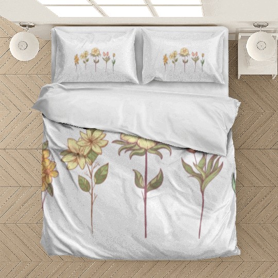 Wildflower, Flowers Plants Botany, Ladies Bedding Sets