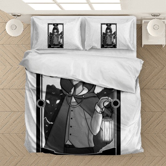 Anime Tarot Card The Hermit Occult Gothic Witch Bedding Sets