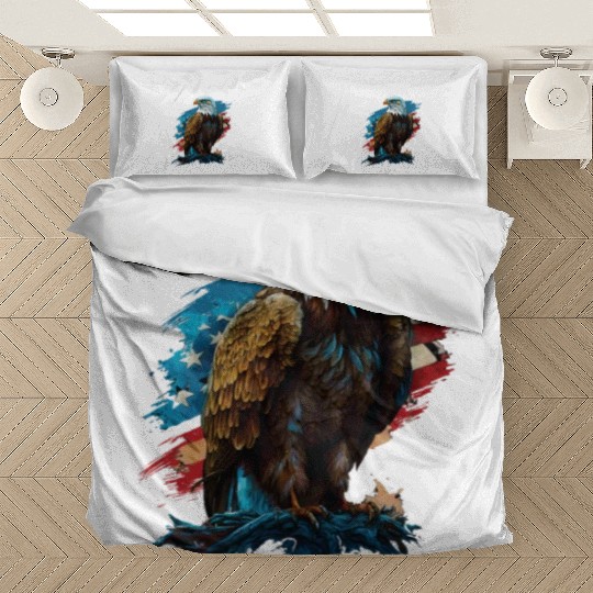 America Is Opportunity American Bald Eagle July 4 Bedding Sets