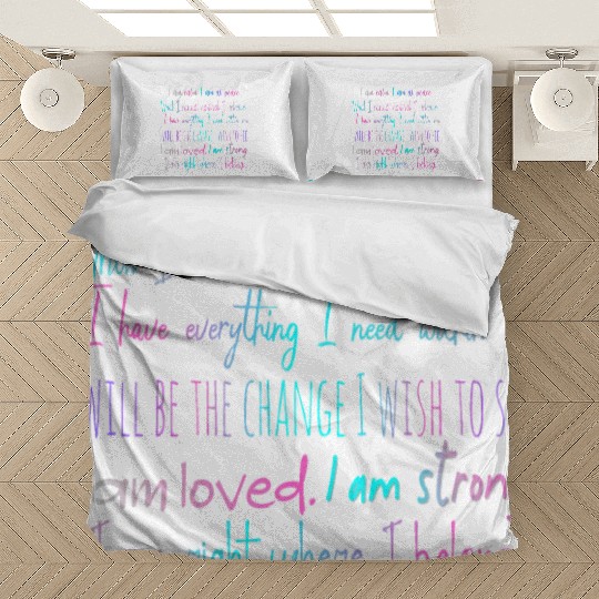 "I am" Self Love Mantra Bedding Sets
