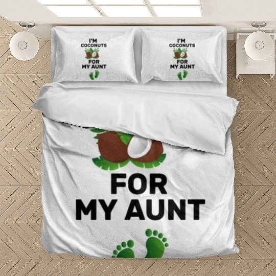 I'm Coconuts For My Aunt Cute Aunt, Funny Baby Bedding Sets