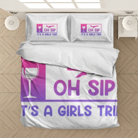 It's a Girls Trip Girls Vacation Spring Break Bedding Sets