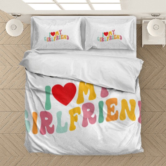 I Love My Girlfriend I Red Heart My Girlfriend GF Bedding Sets