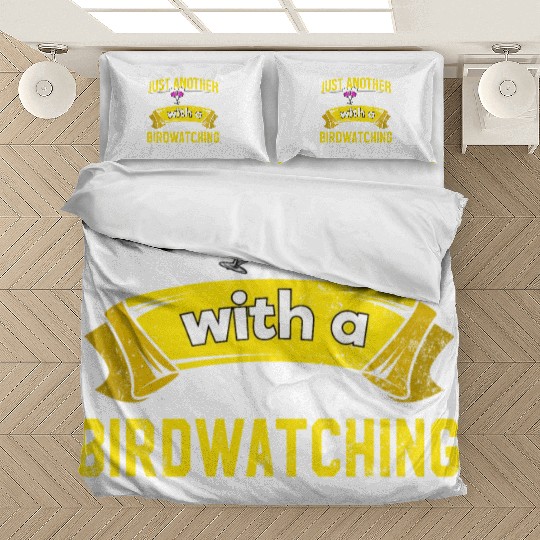 Wine Drinker with Birdwatching Problem Wine Lover Bedding Sets