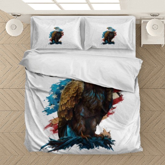 Honor Thy Land American Bald Eagle America USA Bedding Sets