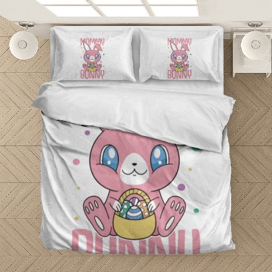 Happy Easter Motif Easter Eggs Funny Easter Bunny Bedding Sets