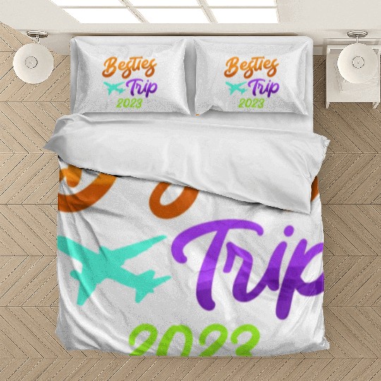 Besties Trip 2023 Vacation Friends Spring Break Bedding Sets