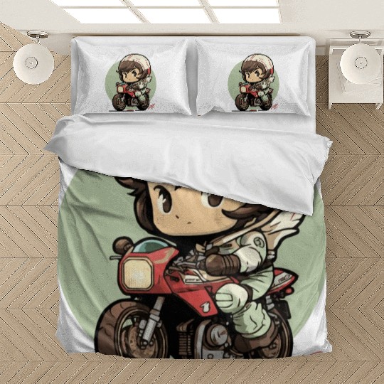 Motorcycle Boy Bedding Sets