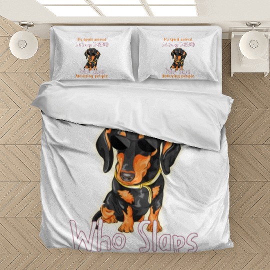 My Spirit animal Is A Grumpy Dachshund Bedding Sets