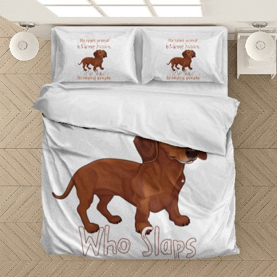 My Spirit animal Is A Grumpy Dachshund Bedding Sets