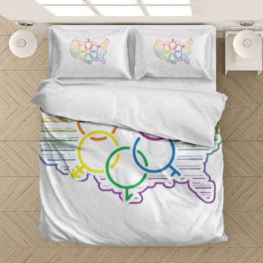 Reno Pride Flag Pride Month LGBTQ Flag LGBT Commun Bedding Sets