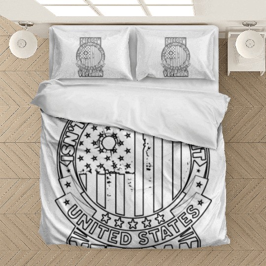 Freedom Isn't Free I Paid For It Military Veteran Bedding Sets