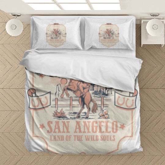 san angelo texas wild west town Bedding Sets