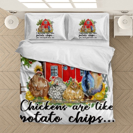 Funny Quotes Chicken Sublimation Bedding Sets