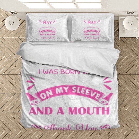 I m A May Girl 1973 50th Birthday Bedding Sets