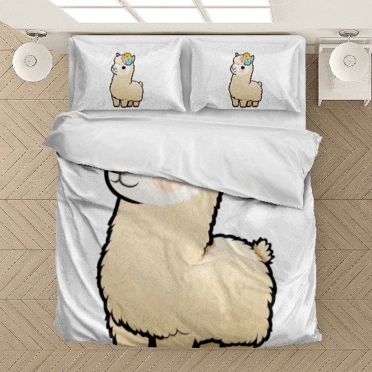 Floral Llama Bedding Sets