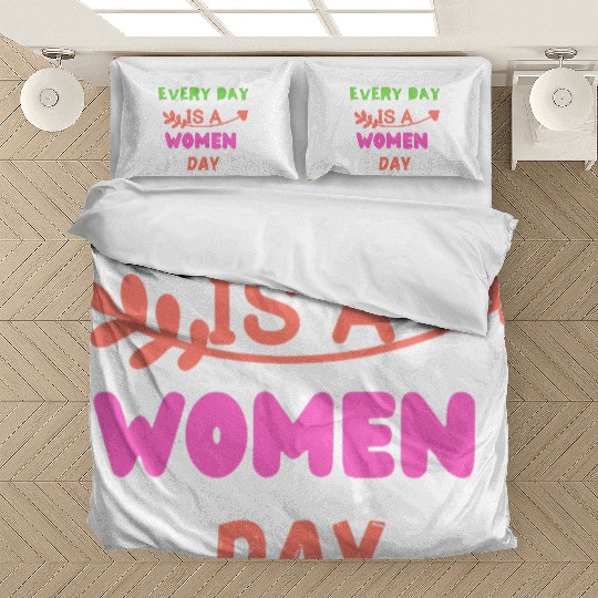 Embrace Equity Happy Women's DaY Bedding Sets