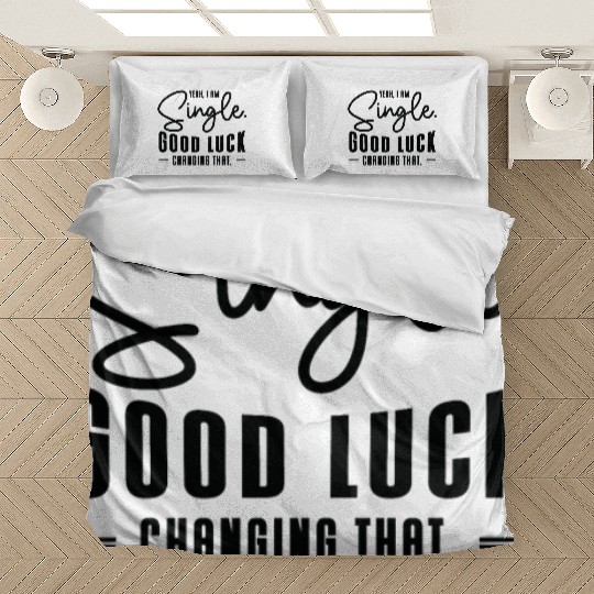 Single Relationship Independent Typography Single Bedding Sets