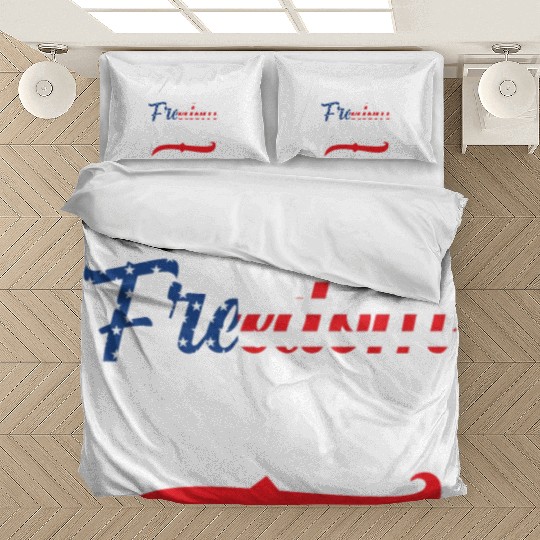 Let Us Never Forget Freedom Isn't Free USA Flag Bedding Sets
