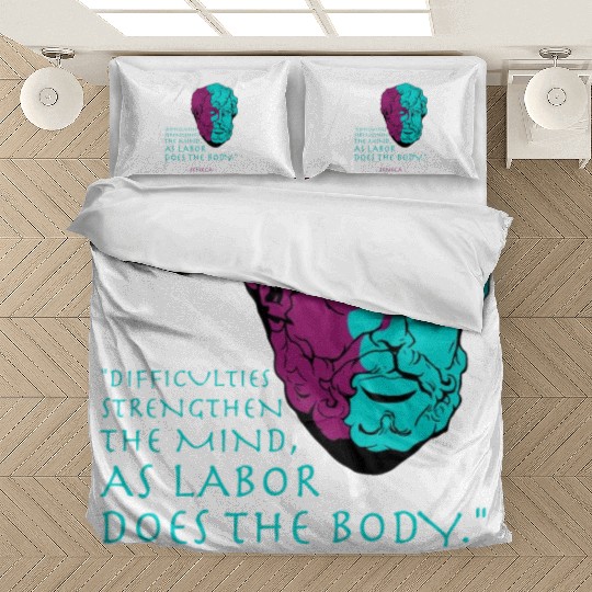 Seneca Stoic Philosophy Quote Bedding Sets