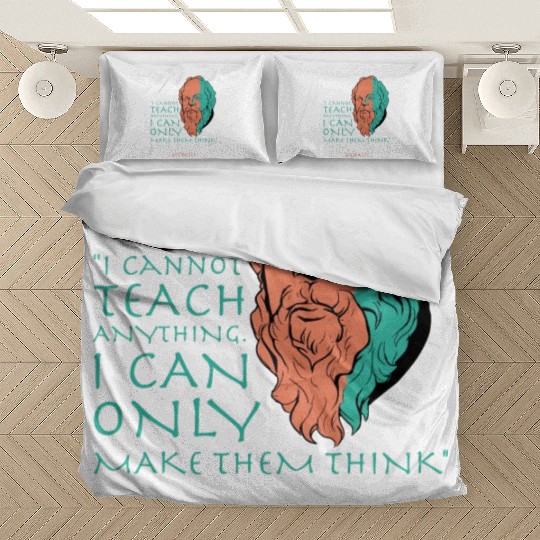 Socrates Stoic Philosophy Quote Bedding Sets