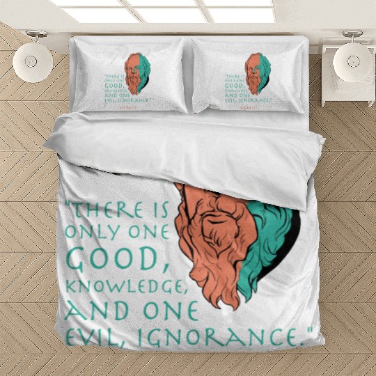 Socrates Stoic Philosophy Quote Bedding Sets