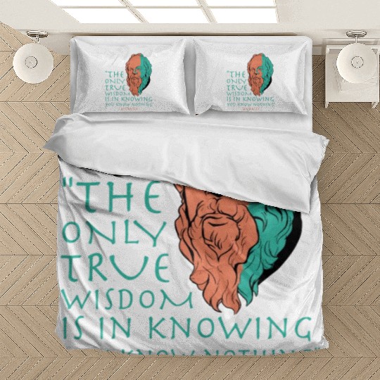 Socrates Stoic Philosophy Quote Bedding Sets