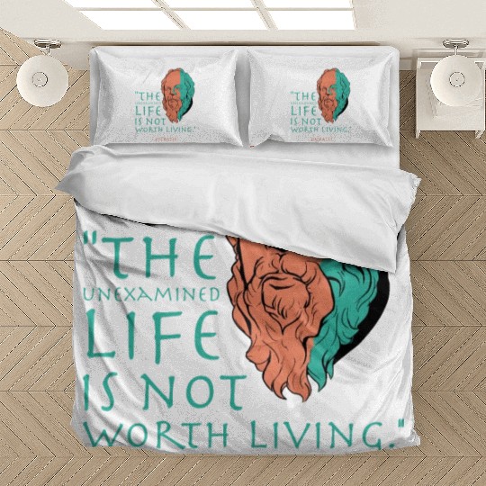 Socrates Stoic Philosophy Quote Bedding Sets