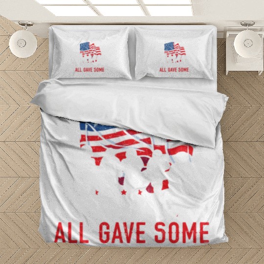All Gave Some Some Gave All USA Flag Memorial Day Bedding Sets