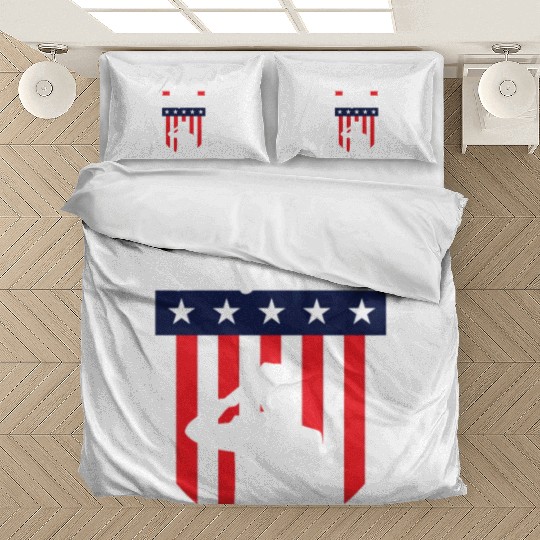 Once A Hero Always A Hero USA Flag Memorial Day Bedding Sets
