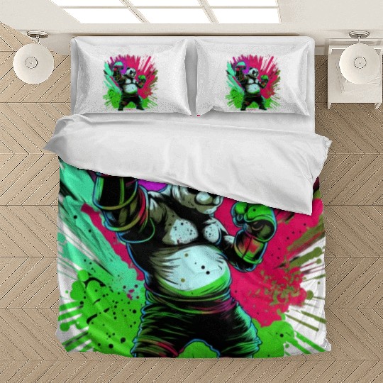 Cool Colorful Panda Boxer MMA Martial Arts Bedding Sets