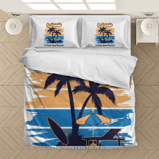 California Surfing Summer Camp Bedding Sets
